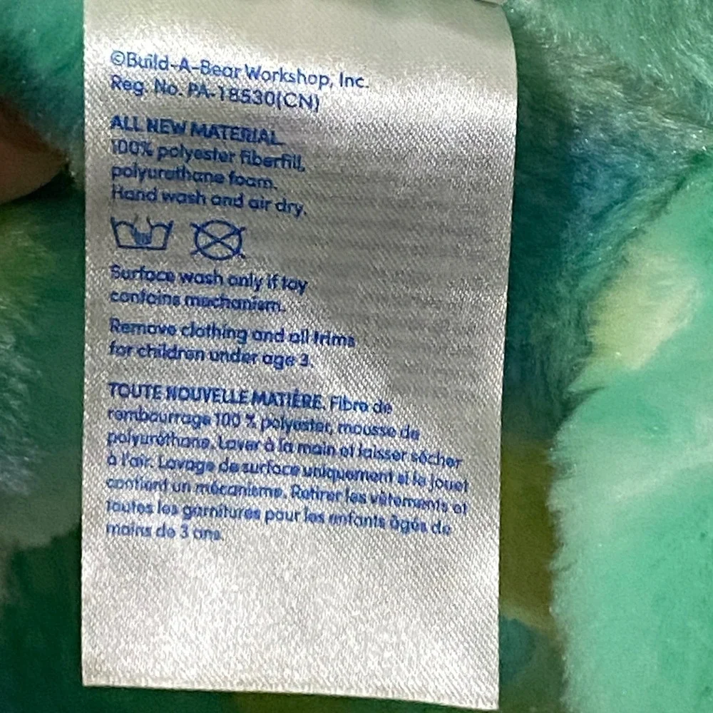 BABW Build a Bear Tie Dye Chameleon Plush 17